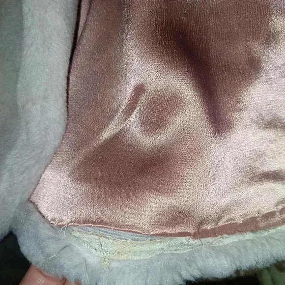 Vintage Ollegro Gray Faux Fur Coat Jacket Size Medium.  - Picture 6 of 12